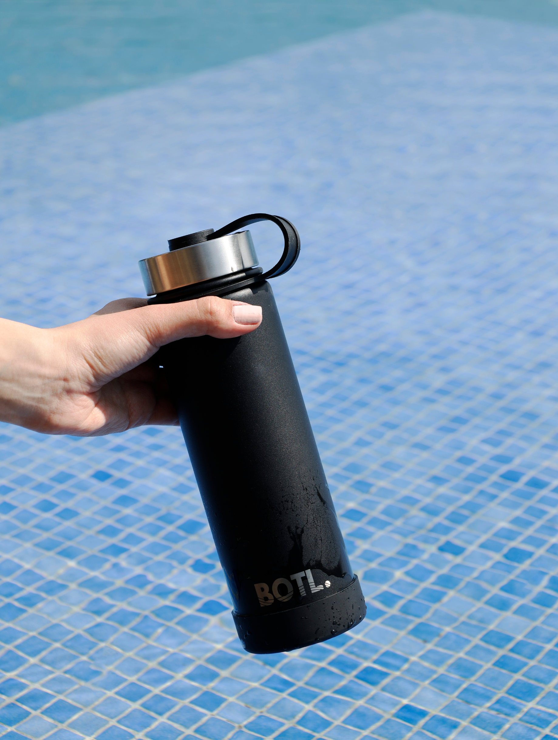 Dark Black WideMouth BOTL. (21 Oz,620 ml, Powder Coated)